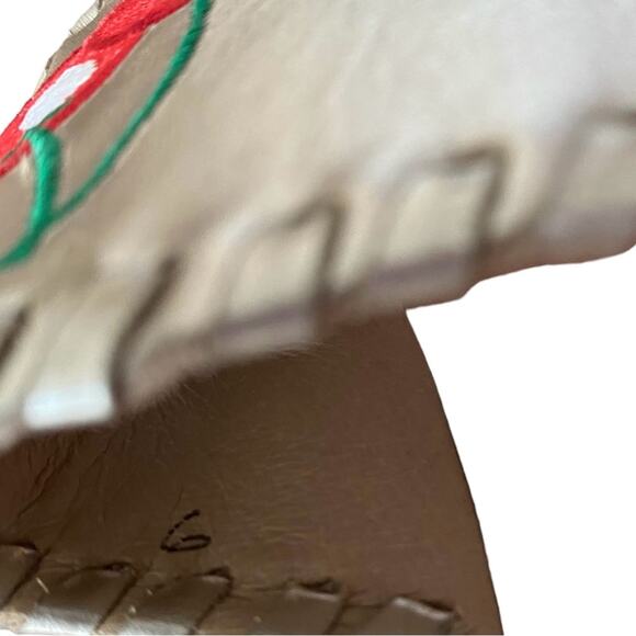 Jack Rogers Whipstich Cherry Gold Thong Sandals size 6 - Picture 8 of 9